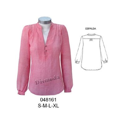 048161 - Molde de Blusa cuello mao 048161 - Molde de Blusa cuello mao