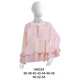 048224 - Molde de Blusa con pavilos, vuelos en cintura y en mangas 048224 - Molde de Blusa con pavilos, vuelos en cintura y en mangas