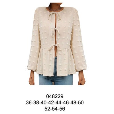 048229 - Molde de Blusa dama con pabilos 048229 - Molde de Blusa dama con pabilos