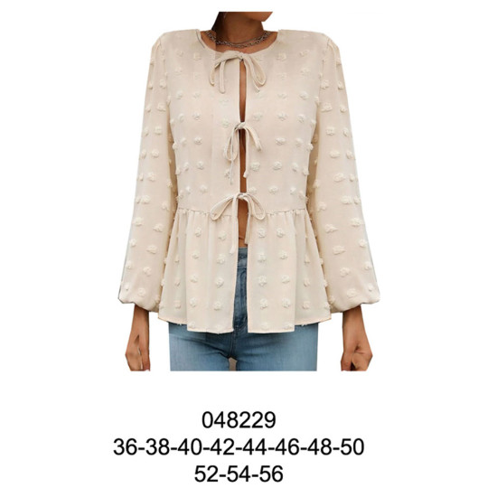 048229 - Molde de Blusa dama con pavilos 048229 - Molde de Blusa dama con pavilos