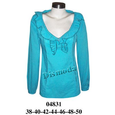 04831 - Molde de Blusa corte princesa con recogidos en escote 04831 - Molde de Blusa corte princesa con recogidos en escote