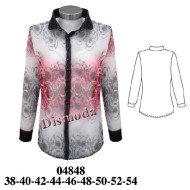 04848 - Molde de Blusa camisera cuello redondo