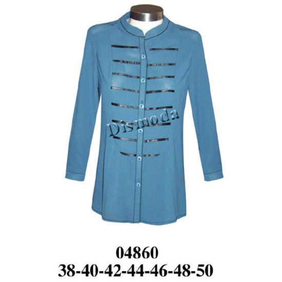 04860 - Molde de Blusa cuello mao con corte en delantero 04860 - Molde de Blusa cuello mao con corte en delantero