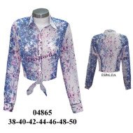 04865 - Molde de Blusa camisera con amarra en delantero