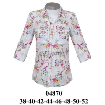 04870 - Molde de Blusa camisera entallada 04870 - Molde de Blusa camisera entallada
