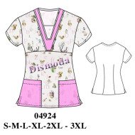 04924 - Molde de Delantal escote v