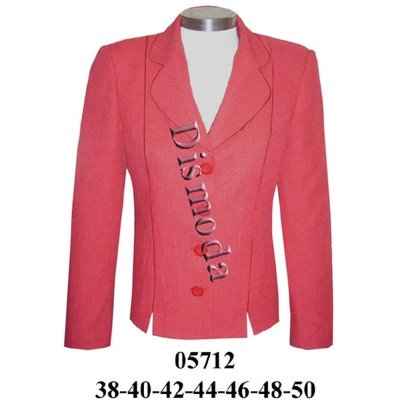 05712 - Molde de Blazer con corte, solapa y cuello redondo 05712 - Molde de Blazer con corte, solapa y cuello redondo