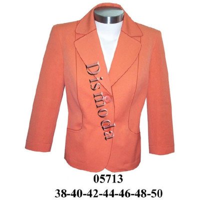 05713 - Molde de Blazer sin forro con corte en delantero manga 3/4 05713 - Molde de Blazer sin forro con corte en delantero manga 3/4