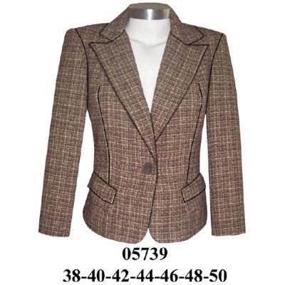 05739 - Molde de Blazer solapa un botón 05739 - Molde de Blazer solapa un botón