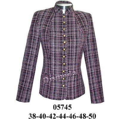 05745 - Molde de Blazer cuello mao con corte sobre busto 05745 - Molde de Blazer cuello mao con corte sobre busto