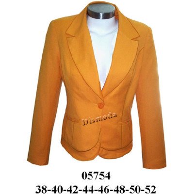 05754 - Molde de Blazer un botón con rucha en delantero y espalda 05754 - Molde de Blazer un botón con rucha en delantero y espalda