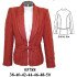 05788 - Molde de Blazer cuello smoking con corte al talle