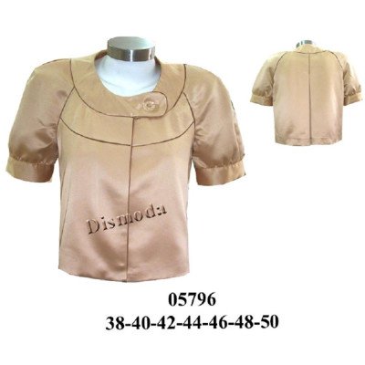 05796 - Molde de Blazer raglan manga corta, corte trapecio, pliegue encontrado en espalda 05796 - Molde de Blazer raglan manga corta, corte trapecio, pliegue encontrado en espalda