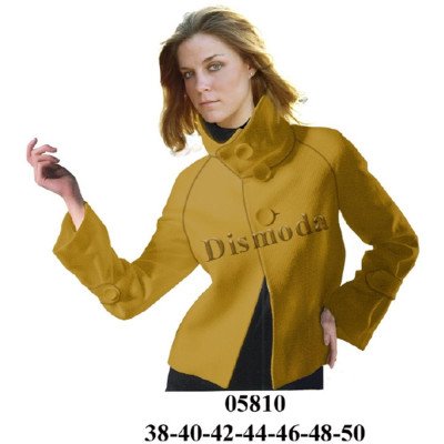 05810 - Molde de Blazer manga reglan corte trapecio, cuello alto 05810 - Molde de Blazer manga reglan corte trapecio, cuello alto