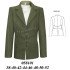 058101 - Molde de Blazer con corte al talle