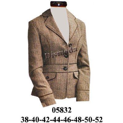 05832 - Molde de Blazer con corte en cintura 05832 - Molde de Blazer con corte en cintura