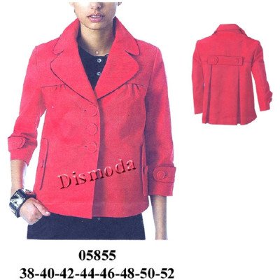 05855 - Molde de Blazer manda 3/4 canesú en espalda y pliegues 05855 - Molde de Blazer manda 3/4 canesú en espalda y pliegues