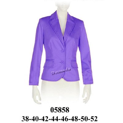 05858 - Molde de Blazer entallado, cierre frontal de dos botones, bolsillos con tapa, bajo delantero curvado 05858 - Molde de Blazer entallado, cierre frontal de dos botones, bolsillos con tapa, bajo delantero curvado