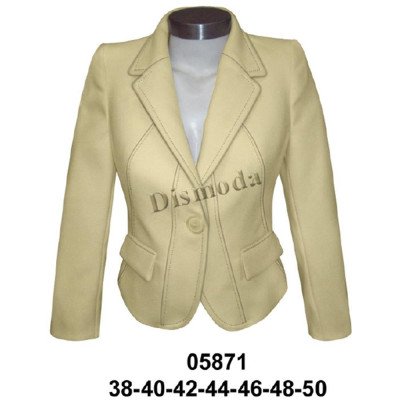 05871 - Molde de Blazer dama con corte en delantero, largo 48 cms 05871 - Molde de Blazer dama con corte en delantero, largo 48 cms