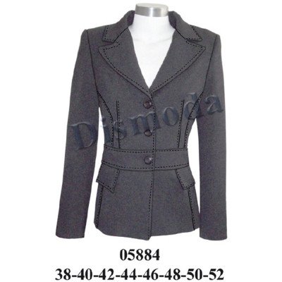 05884 - Molde de Blazer corte al talle y corte princesa