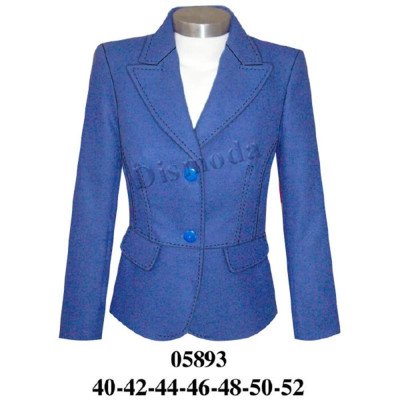 05893 - Molde de Blazer con corte al talle 05893 - Molde de Blazer con corte al talle