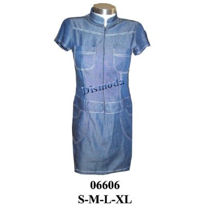 06606 - Molde de Vestido cuello mao con cierre y canesú 06606 - Molde de Vestido cuello mao con cierre y canesú