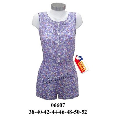 06607 - Molde de Entero short, delantero abotonado 06607 - Molde de Entero short, delantero abotonado