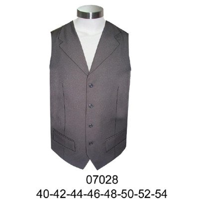 07028 - Molde de Chaleco de sastre con cuello de solapa tipo esmoquin, cierre frontal de cinco botones, pinzas de entalle y bolsillos con tapa en delantero 07028 - Molde de Chaleco de sastre con cuello de solapa tipo esmoquin, cierre frontal de cinco botones, pinzas de entalle y bolsillos con tapa en delantero