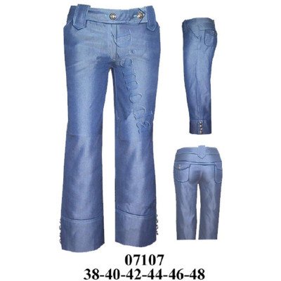 07107 - Molde de Capri con bolsillo argentino y puño en la basta 07107 - Molde de Capri con bolsillo argentino y puño en la basta