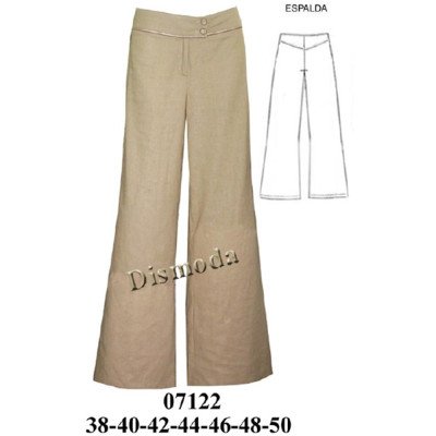 07122 - Molde de Pantalón a la cadera basta ancha 07122 - Molde de Pantalón a la cadera basta ancha