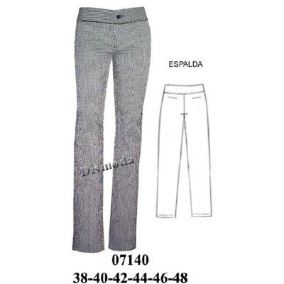 07140 - Molde de Pantalón pitillo a la cadera 07140 - Molde de Pantalón pitillo a la cadera