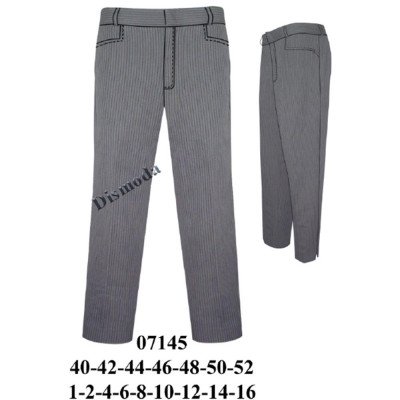 07145 - Molde de Pantalón de huaso bolsillo con pestaña 07145 - Molde de Pantalón de huaso bolsillo con pestaña