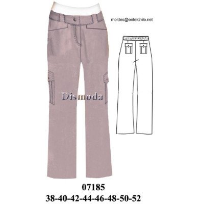07185 - Molde de Pantalón dama 07185 - Molde de Pantalón dama