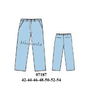 07187 - Molde de Pantalón de trabajo