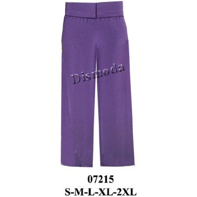 07215 - Molde de Pantalón ancho de lycra con pretina y sin costura en costado 07215 - Molde de Pantalón ancho de lycra con pretina y sin costura en costado