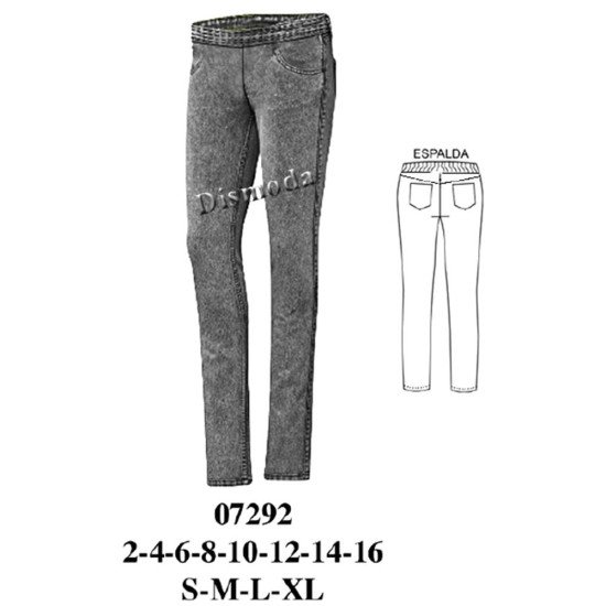 07292 - Molde de Calza corte jeans