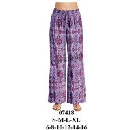 07418 - Molde de Pantalón palazzo elasticado en cintura