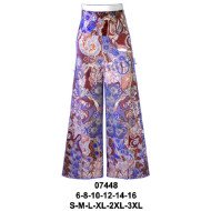 07448 - Molde de Pantalón torero palazzo