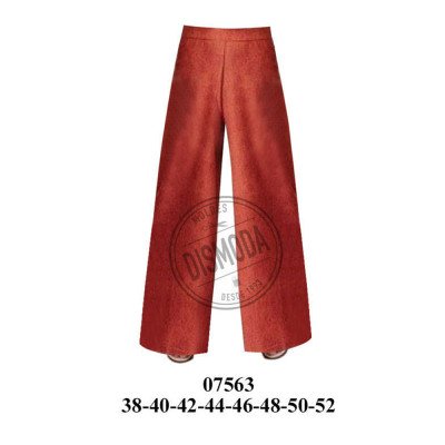 07563 - Molde de Pantalón dama ancho 07563 - Molde de Pantalón dama ancho