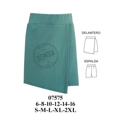 07575 - Molde de Falda short 07575 - Molde de Falda short