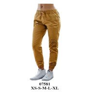 07581 - Molde de Pantalón dama elasticado en cintura puño en basta