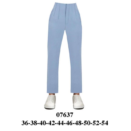 07637 - Molde de Pantalon dos pinzas con pretina interior