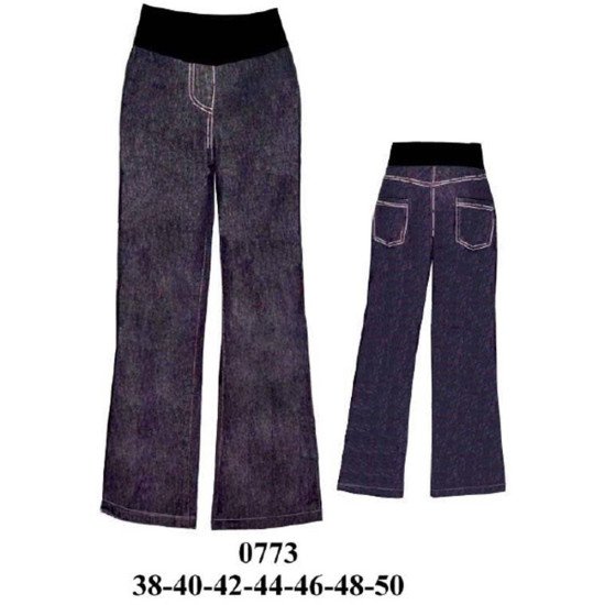 0773 - Molde de Jeans maternal