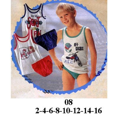 08 - Molde de Conjunto de niño camiseta y calzoncillo corto