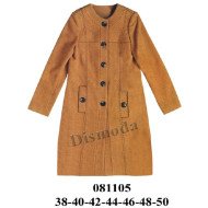 081105 - Molde de Abrigo escote redondo