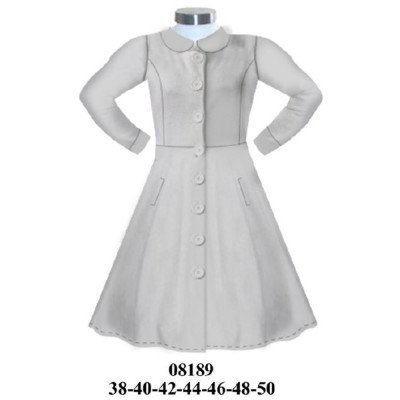 08189 - Molde de Vestido camisero con cuello, cierre de botones delantero y bolsillos de vivo 08189 - Molde de Vestido camisero con cuello, cierre de botones delantero y bolsillos de vivo