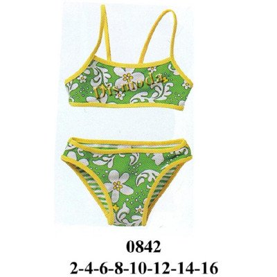 0842 - Molde de Traje de baño de niña dos piezas 0842 - Molde de Traje de baño de niña dos piezas