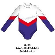 0859 - Molde de Malla de gimnasia con cortes