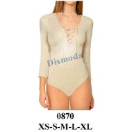 0870 - Molde de Body escote v con pabilos