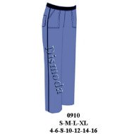 0910 - Molde de Pantalón a la cadera con bolsillo parche